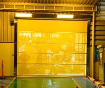 ประตูม้วนผ้าใบความเร็วสูง 16SQ.M. PVC High Speed door