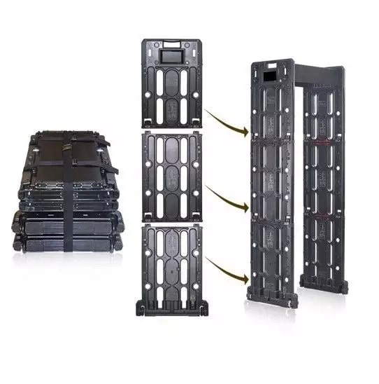เครื่องตรวจจับโลหะ แบบเคลื่อนย้าย Walk Through Metal Detector outdoor