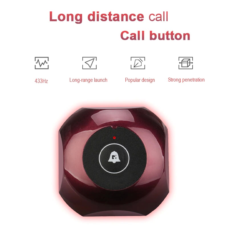 ปุ่มเรียกพนักงาน 1 button Long Range