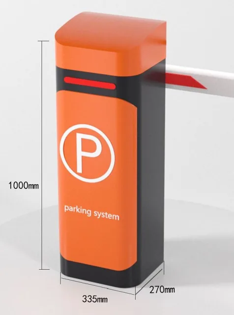 ไม้กั้นรถยนต์ Servo Gate Barrier สีเหลืองดำ ดีไซน์ทันสมัยพร้อมสัญลักษณ์ที่จอดรถ ติดตั้งตั้งพื้นสำหรับระบบควบคุมทางเข้าออก