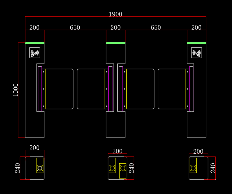 Dimension สวิงเกตแบบเลนส์คู่