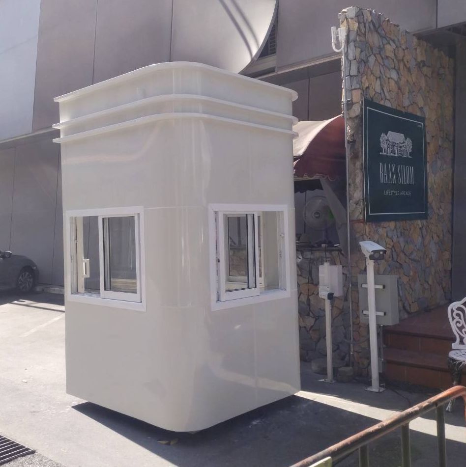 gb06 ป้อมยามมุมโค้ง ลานจอดรถ