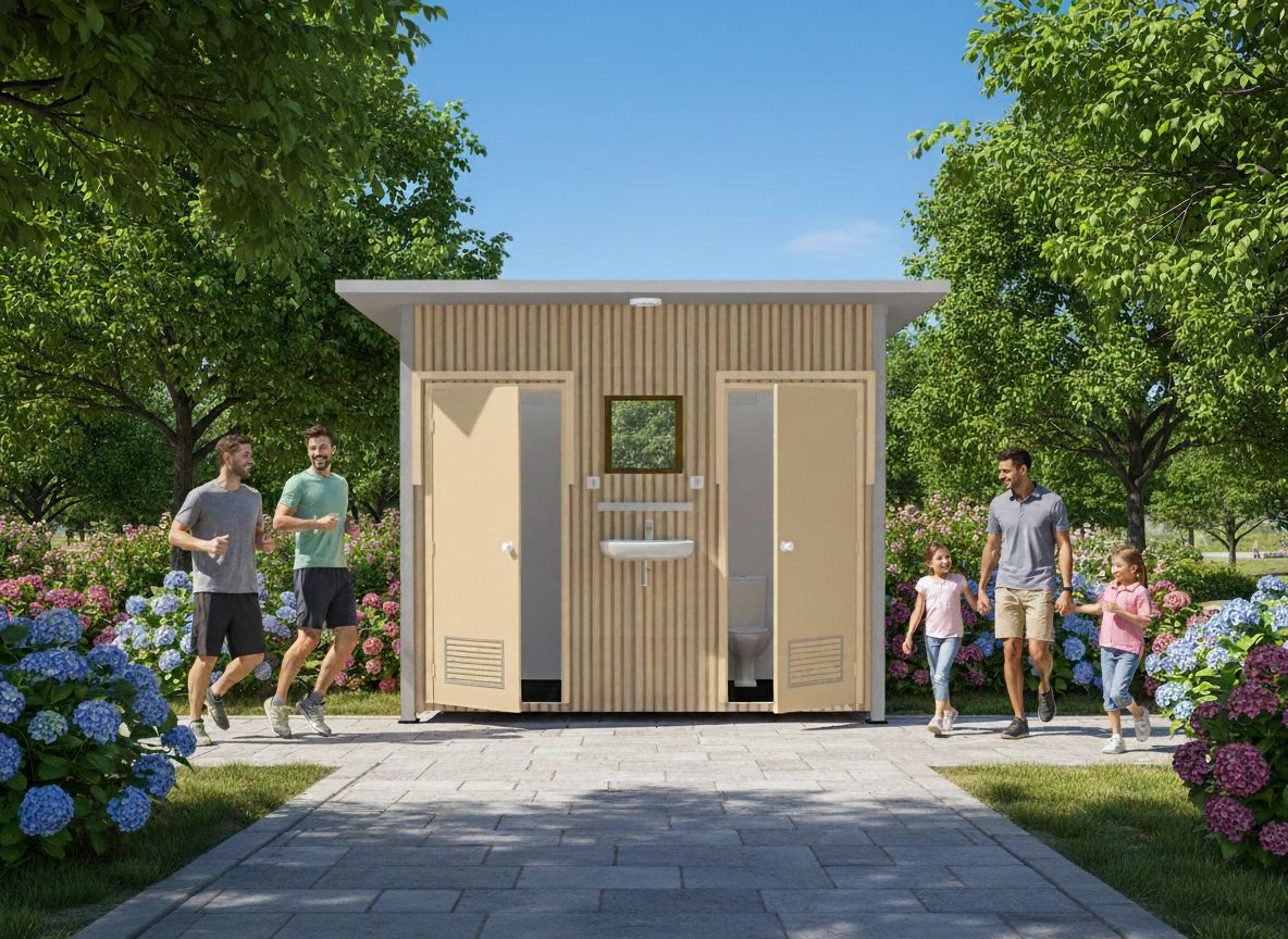 ห้องน้ำคู่ลายไม้ รุ่นนวลไม้ สถานที่ท่องเที่ยว สวนสาธารณะ