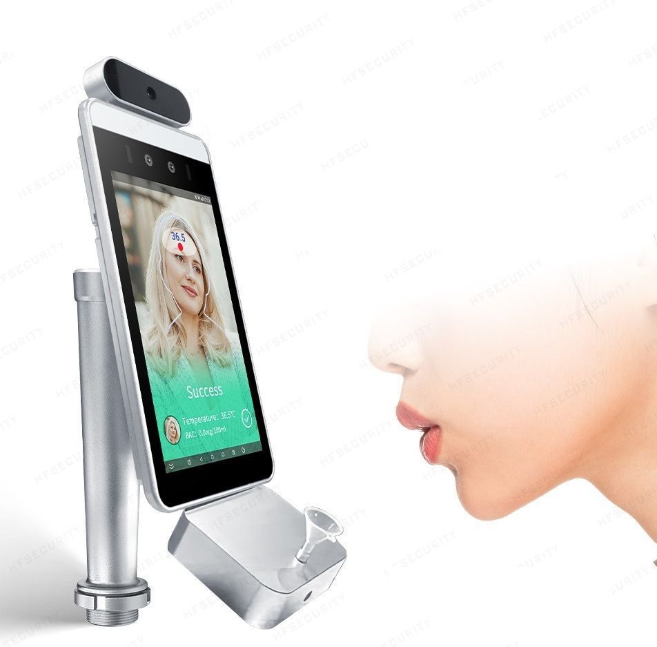 เครื่องสแกนหน้า วัดลมหายใจ วัดแอลกอฮอล์ โดยการเป่า