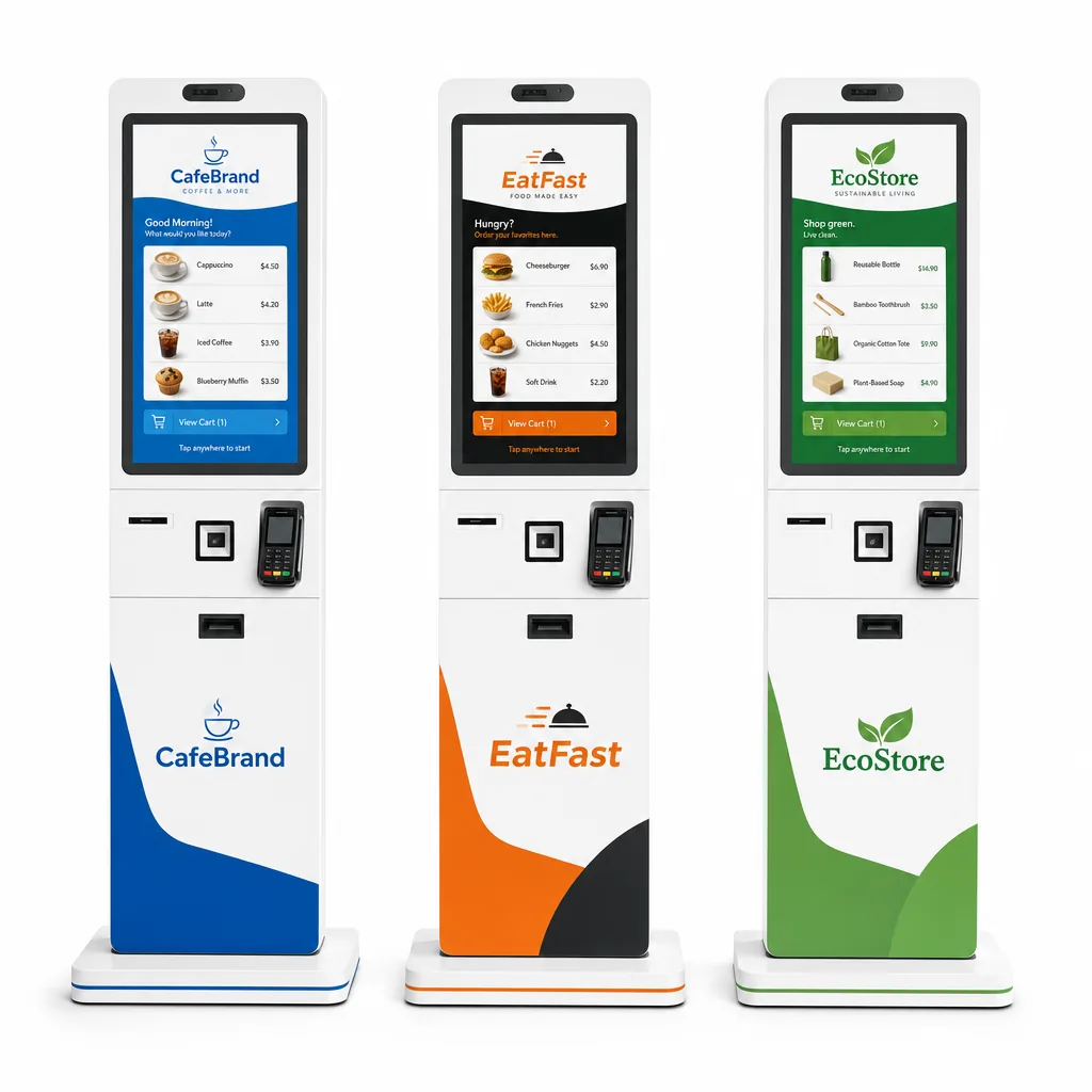 OEM Custom Branding Kiosk 3 Brands