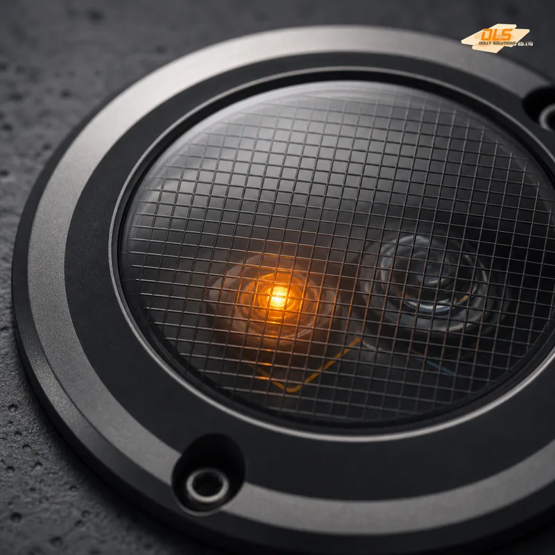รายละเอียดอุปกรณ์ระบบลานจอด — LPR camera lens และ smart parking sensor