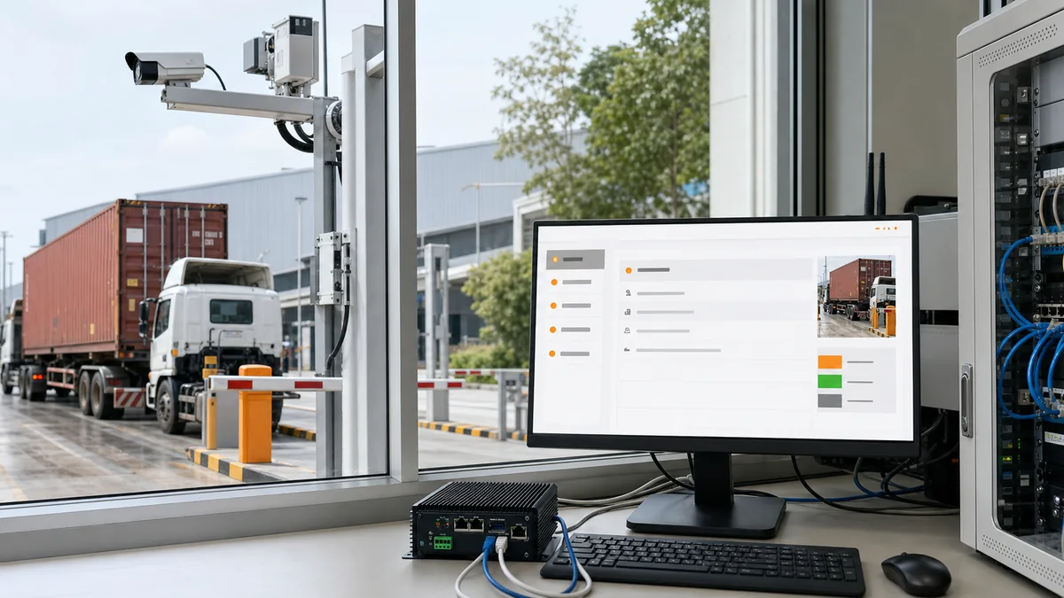 แผนภาพเชื่อมเหตุการณ์ Container OCR จาก Gate ไปยัง WMS และ YMS