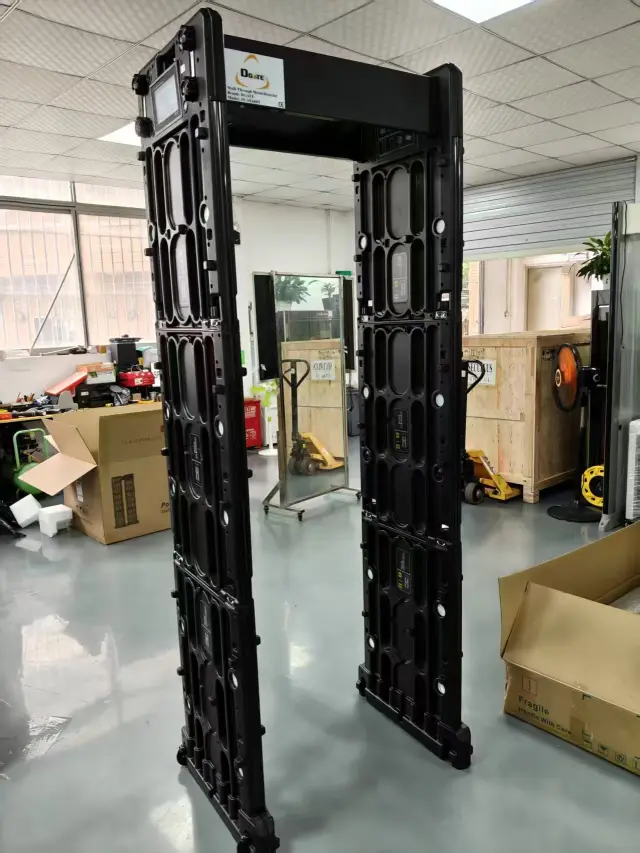เครื่องตรวจจับโลหะ แบบเคลื่อนย้าย SE-SE600T ภาพถ่ายตัวเครื่องจริงจากการทดสอบและติดตั้งหน้างาน