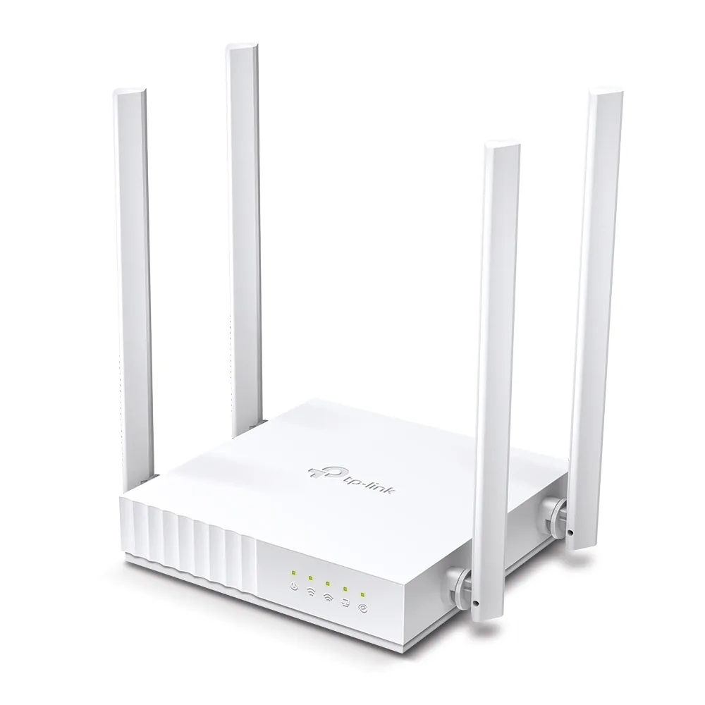 TP-Link Archer C24 มุมมองตัวเครื่องพร้อมเสาอากาศ 4 ต้น