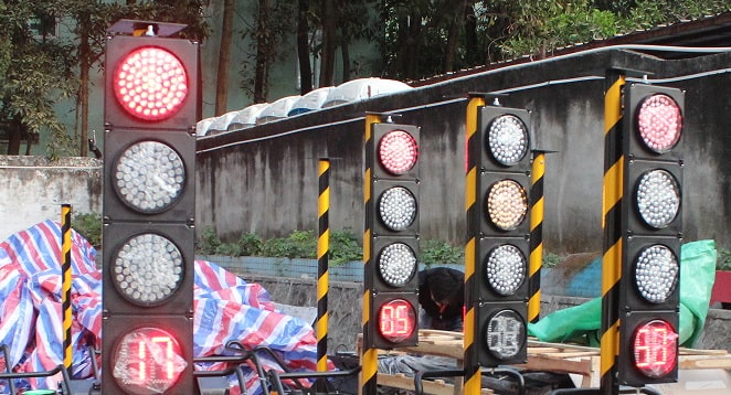 TE-TLRG02-PWTM:ไฟรูปคนข้ามถนน+counter