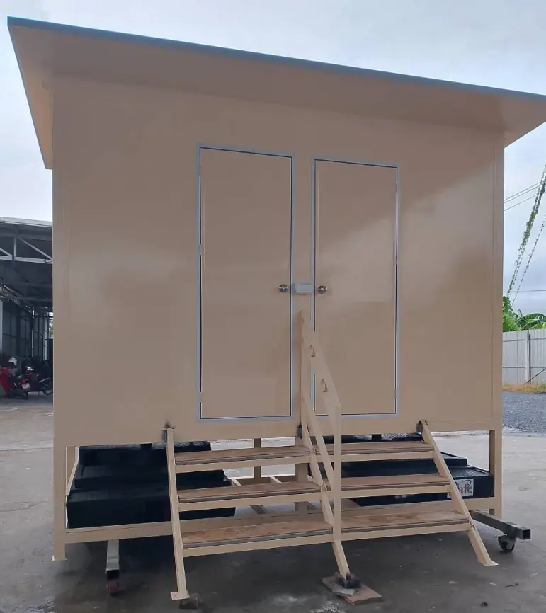 ห้องน้ำสนามสำเร็จรูป ยกสูง Construction Toilet