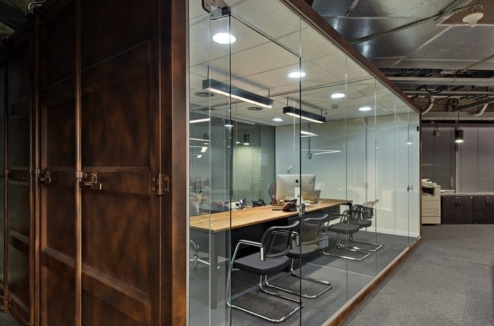 TEH-CH08:ตู้ office กระจกสำหรับ Showroom