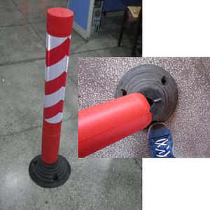 เสาหลักอ่อน เสาล้มลุก PE Rebounded Post