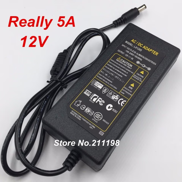 Power Adapter อแด็ปเตอร์ 12V-5A