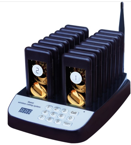 เครื่องเรียกคิว Q Wireless Pager แบบเหลี่ยม