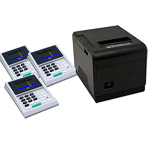 ชุดระบบคิว 3ช่องบริการ Queue printer 3 Counter