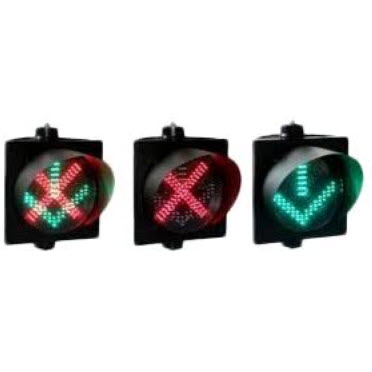 TE-TLAR01:ไฟจราจร แบบลูกศร+กากบาท 2สี arrow direction traffic light