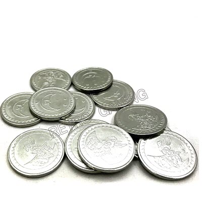 เหรียญ Token Coin สแตนเลส 25mm × 1.85mm สำหรับเครื่องแลกเหรียญ