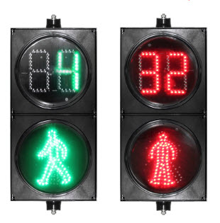 ไฟจราจรรูปคนข้ามถนน+counter