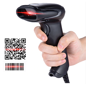 เครื่องอ่าน Barcode 1D/2D QR Code USB Scanner ลานจอด Auto-read