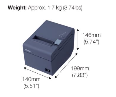 Epson TM-T82 Receipt Printer Thermal 80mm 250mm/s USB Serial Ethernet