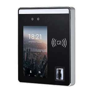 Face Recognition + Fingerprint + RFID 5" Touch 3-in-1 1,500 Faces