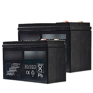 Battery สำรองไฟไม้กั้นรถ 12V 7Ah × 2 SLA Backup UPS Boom Barrier
