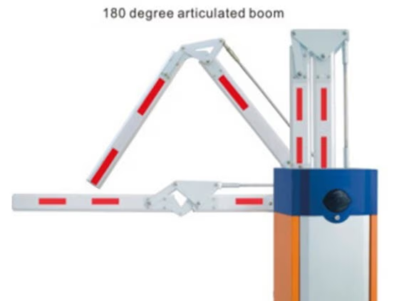 แขนกั้นรถพับ 180° ใต้อาคาร Articulated Arm Low Ceiling Carpark