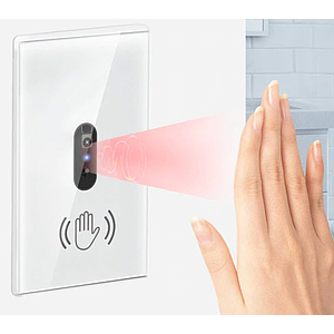 สวิตซ์ไร้สัมผัส No Touch Switch แบบสี่เหลี่ยม