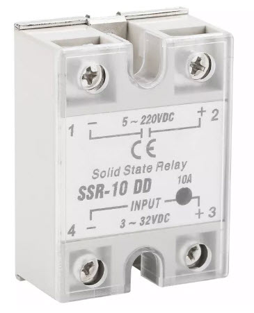 Solid state relay โซลิดสเตรีเลย์โมดูล 10A (SSR-10DD)