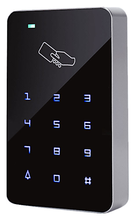 เครื่องทาบบัตร + Keypad Touch RFID 125Khz 1,000 Cards Standalone