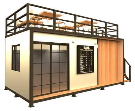 บ้าน/ร้านค้าสำเร็จรูป มีดาดฟ้า
