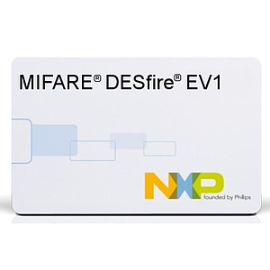 บัตร RFID NXP Desfire EV1 Mifare 1K-8K ISO 14443A 0.84mm