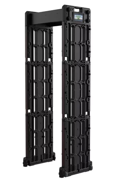 เครื่องตรวจจับโลหะ แบบเคลื่อนย้าย Walk Through Metal Detector outdoor