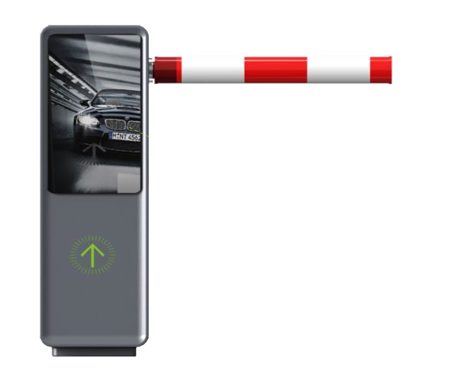 ไม้กั้นรถยนต์ แบบมีจอโฆษณา LCD Screen Parking barrier
