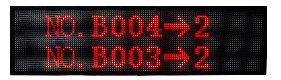ป้ายแสดงผล รวมแบบ LED Queue Display