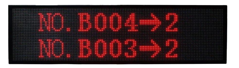 ป้ายแสดงผล รวมแบบ LED Queue Display