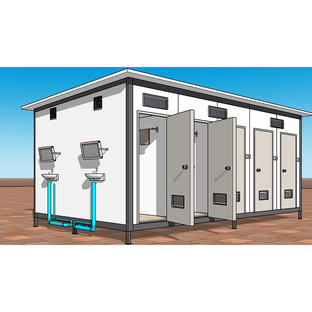 TEH-TL05-10:ห้องน้ำ ห้องอาบน้ำ สำเร็จรูป 10 ห้อง
