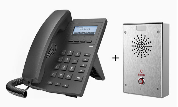 SOS-PK01:Outdoor IP Intercom Set ระบบแจ้งเหตุฉุกเฉิน