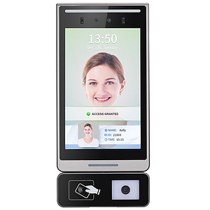 เครื่องสแกนใบหน้า ทาบบัตร QR Code 3in1