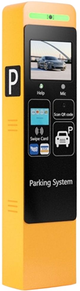 CP-MC10B:ตู้สแกนบัตร QR ทางออก ลานจอดรถ+จอจ่ายเงิน QR