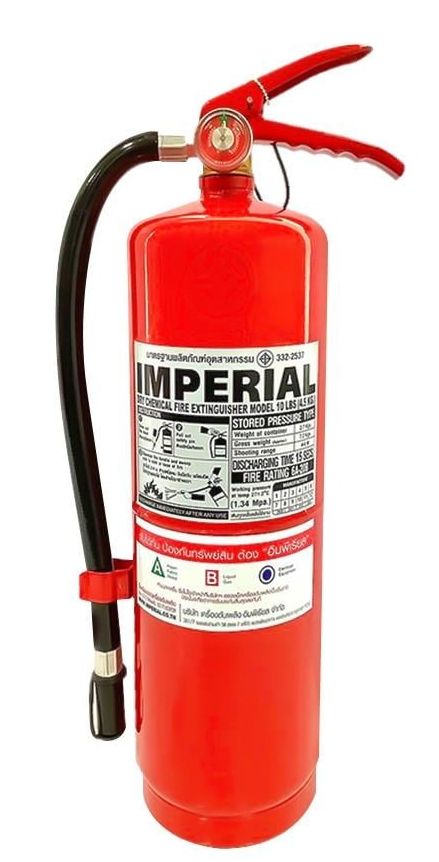 TE-FE-01:ถังดับเพลิง IMPERIAL  ชนิดผงเคมีแห้ง 10 ปอนด์ 6A20B