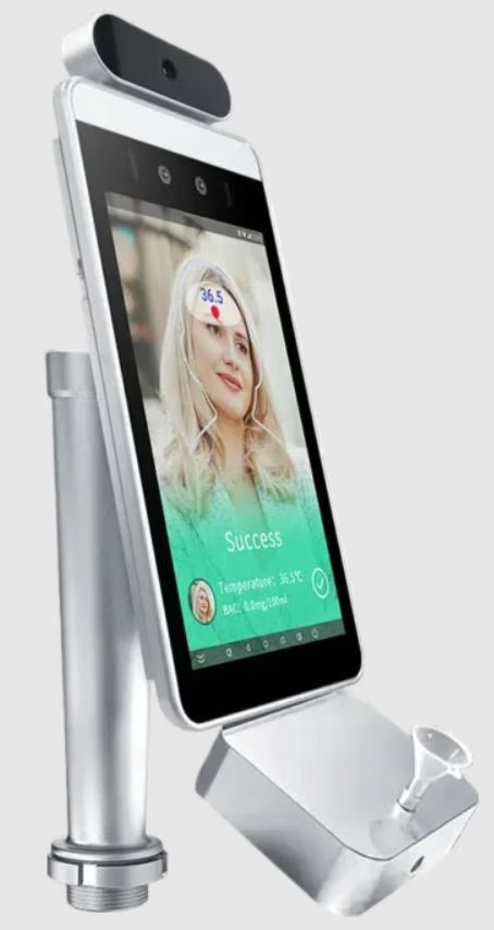 Face + Temp + Alcohol Detection 8" Display Android 11 50,000 Faces
