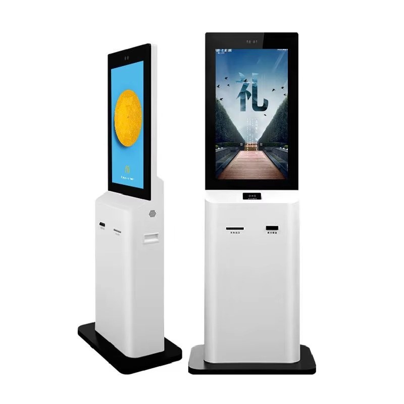 KDS-029 ตู้บริการตัวเอง Self Service ตั้งพื้น 21.5 นิ้ว พร้อมเครื่องพิมพ์ใบเสร็จ 80mm