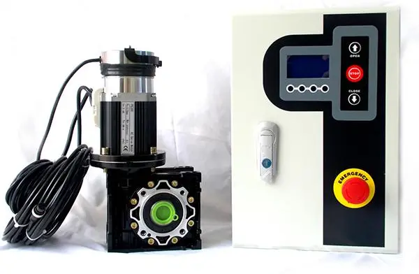 อะไหล่ ชุดควบคุมและมอเตอร์ ประตูม้วนผ้าใบ pvc Motor and Control,0.55KW 220V