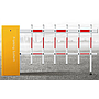 CP-ARMF:แขนกั้นรถยนต์แบบรั้ว Fence arm parking barrier แบบ2ชั้น