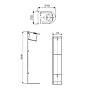 เครื่องรับบัตรและสายรัดข้อมือ RFID อัตโนมัติ สแตนเลส 304