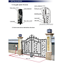 ATG-SW02:ประตูสวิง auto swing gate แบบล้อ