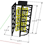 TS-FHT2:Full Height Turnstile เหล็ก หยอดเหรียญ