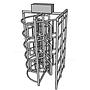 TS-FHT2:Full Height Turnstile เหล็ก หยอดเหรียญ